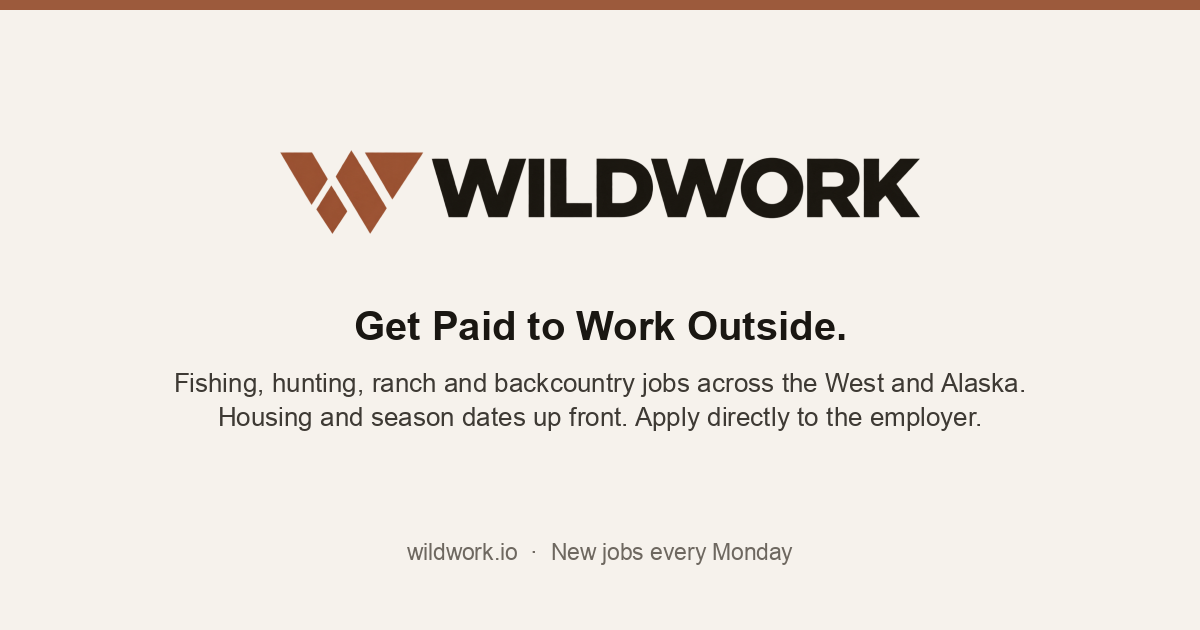 Main Lodge Worker / Guide Apprentice (2027 Season) in AK